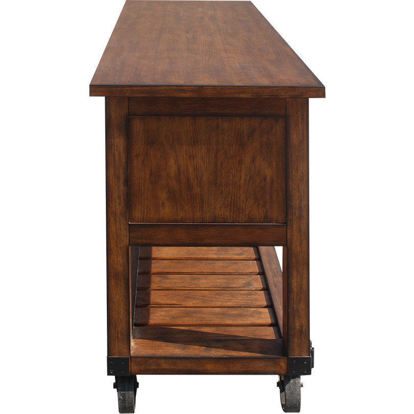 Kadri Kitchen Cart, Distressed Chestnut YF