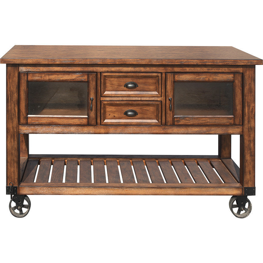 Kadri Kitchen Cart, Distressed Chestnut YF